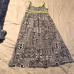 a multi- patterned dress